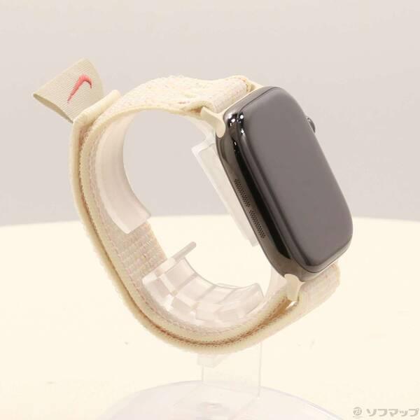 〔中古〕Apple(アップル) Apple Watch Series 10 GPS + Cellular 46mm スレートチタニウムケース スターライト／ピンクNikeスポーツループ〔377-ud〕 |  | 03