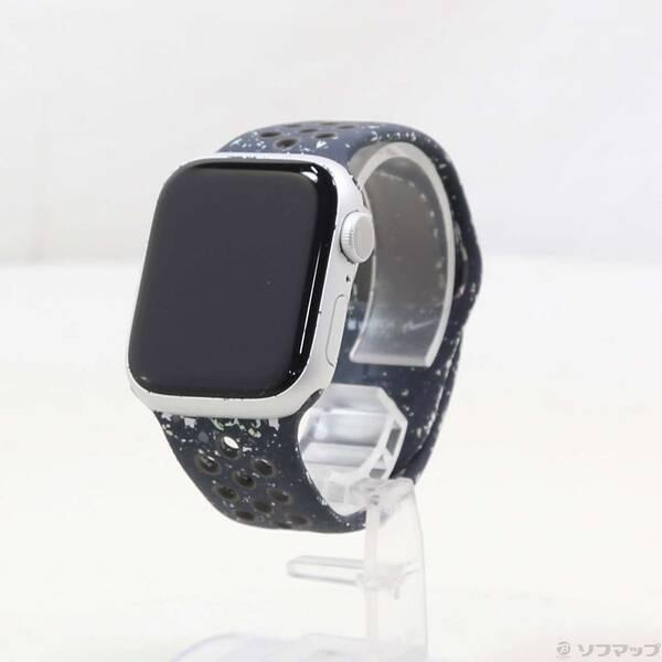 〔中古〕Apple(アップル) Apple Watch Series 9 GPS 41mm シルバーアルミニウムケース ミッドナイトスカイNikeスポーツバンド〔305-ud〕 | 
