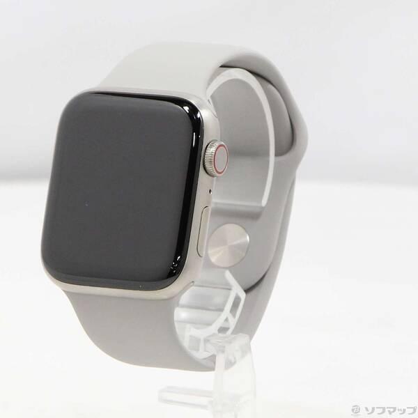 〔中古〕Apple(アップル) Apple Watch Series 6 GPS + Cellular 44mm チタニウムケース ライトグレイスポーツバンド〔344-ud〕 | 