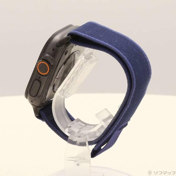 〔中古〕Apple(アップル) Apple Watch Ultra 2 GPS + Cellular 49mm ブラックチタニウムケース ブルートレイルループ〔352-ud〕 |  | 01