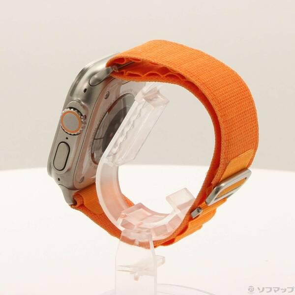 〔中古〕Apple(アップル) Apple Watch Ultra GPS + Cellular 49mm チタニウムケース オレンジアルパインループ〔377-ud〕 |  | 01
