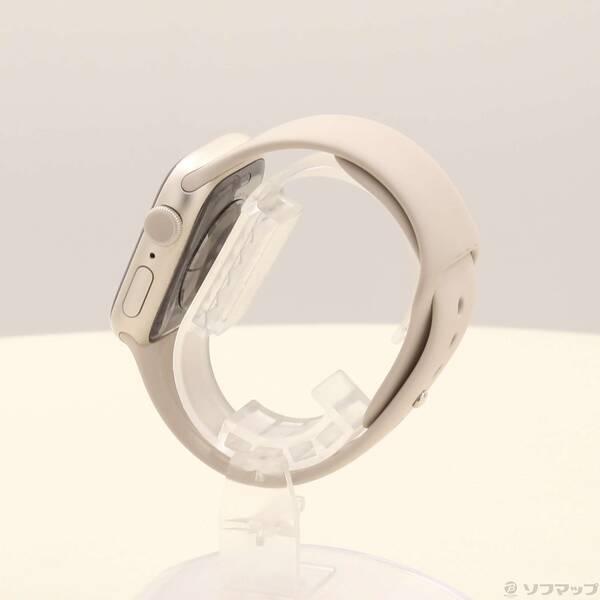 〔中古〕Apple(アップル) Apple Watch Series 7 GPS 41mm スターライトアルミニウムケース スターライトスポーツバンド〔198-ud〕 |  | 01