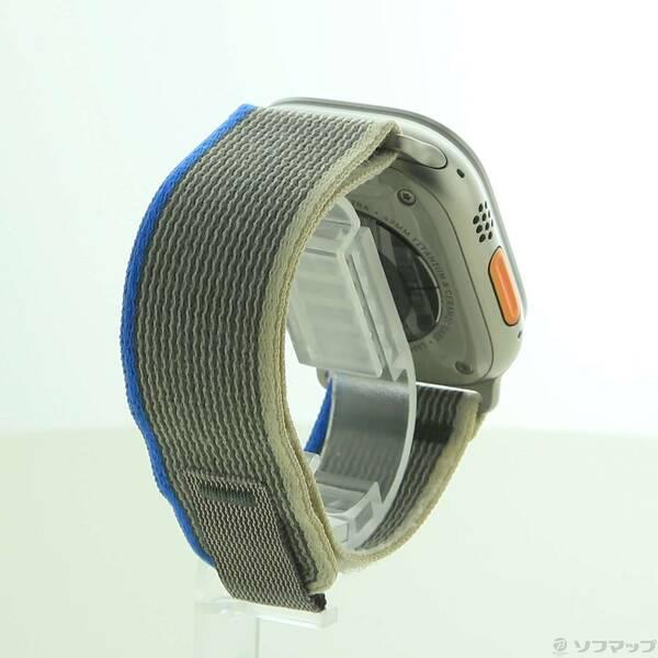 〔中古〕Apple(アップル) Apple Watch Ultra GPS + Cellular 49mm チタニウムケース ブルー／グレイトレイルループ〔377-ud〕 |  | 02