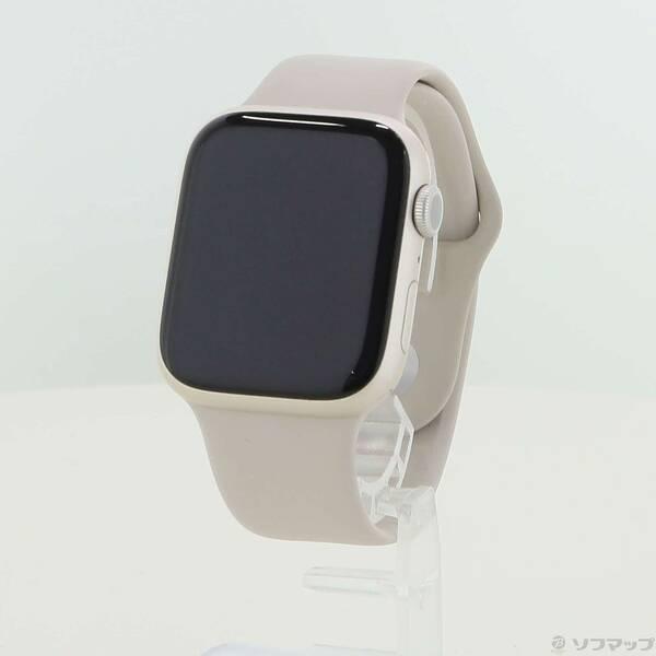 〔中古〕Apple(アップル) Apple Watch Series 8 GPS 45mm スターライトアルミニウムケース スターライトスポーツバンド〔368-ud〕 | 