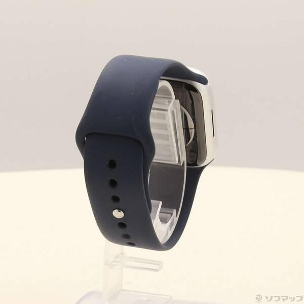 〔中古〕Apple(アップル) Apple Watch Series 9 GPS 41mm シルバーアルミニウムケース ストームブルースポーツバンド〔198-ud〕 |  | 02