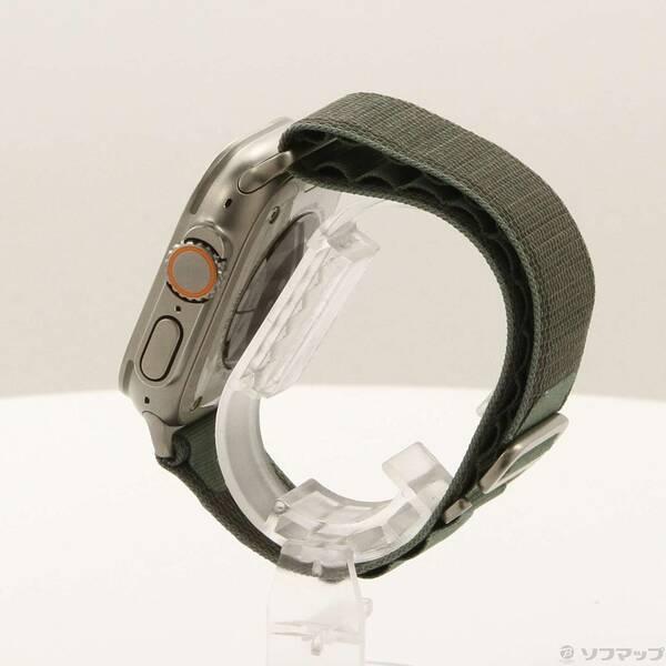 〔中古〕Apple(アップル) Apple Watch Ultra GPS + Cellular 49mm チタニウムケース グリーンアルパインループ〔377-ud〕 |  | 01