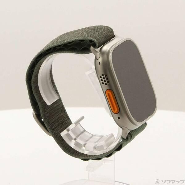 〔中古〕Apple(アップル) Apple Watch Ultra GPS + Cellular 49mm チタニウムケース グリーンアルパインループ〔377-ud〕 |  | 03
