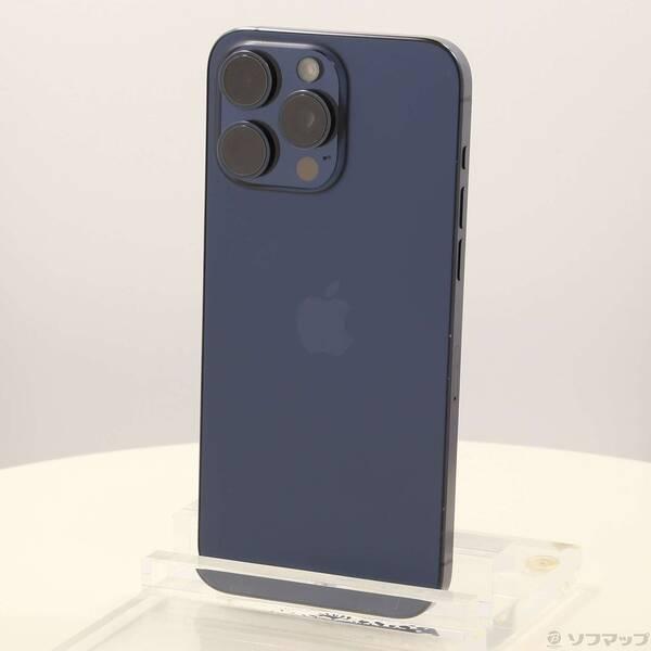 〔中古〕Apple(アップル) iPhone15 Pro Max 512GB ブルーチタニウム MU6X3J／A SIMフリー 〔ネットワーク利用制限▲〕〔262-ud〕 | 