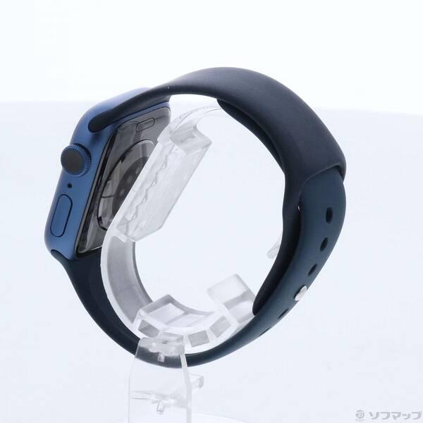 〔中古〕Apple(アップル) Apple Watch Series 7 GPS 41mm ブルーアルミニウムケース アビスブルースポーツバンド〔196-ud〕 |  | 01