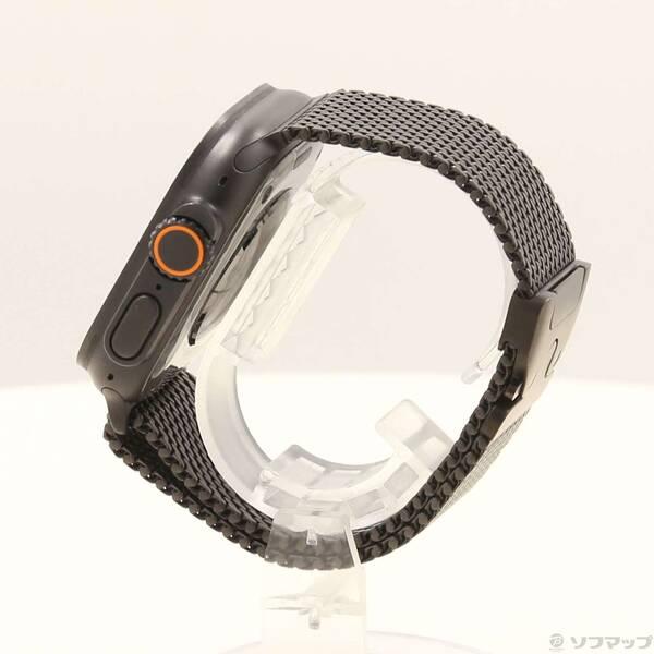 〔中古〕Apple(アップル) Apple Watch Ultra 2 GPS + Cellular 49mm ブラックチタニウムケース ブラックチタニウムミラネーゼループ〔348-ud〕 |  | 01