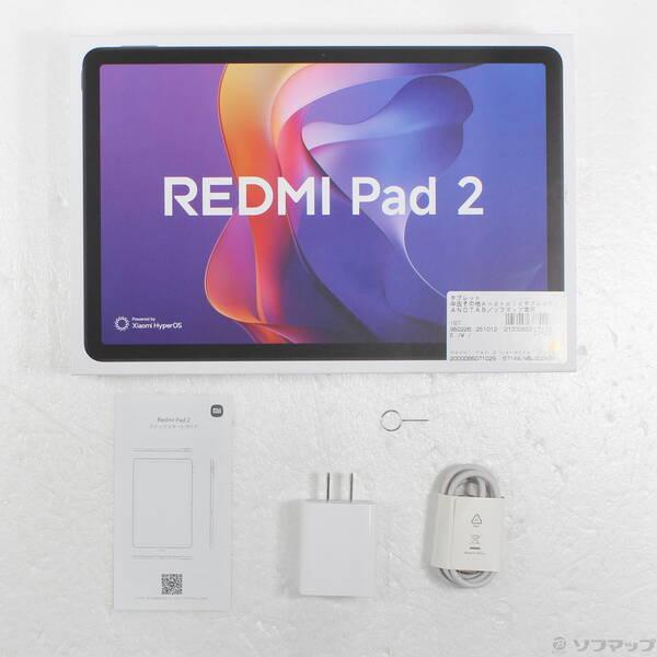 中古〕XIAOMI Redmi Pad 2 128GB ラベンダーパープル Wi-Fi〔262-ud