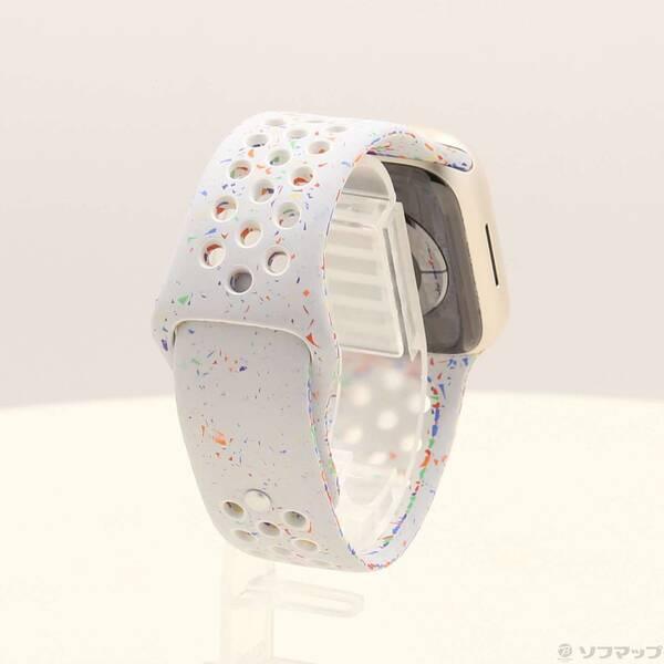 〔中古〕Apple(アップル) Apple Watch Series 9 GPS 41mm スターライトアルミニウムケース ピュアプラチナムNikeスポーツバンド〔344-ud〕 |  | 02
