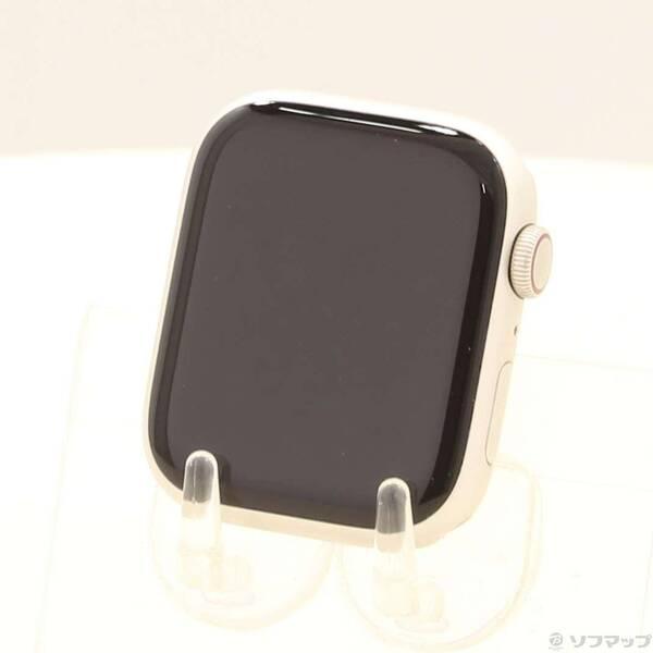 〔中古〕Apple(アップル) Apple Watch Series 7 Nike GPS + Cellular 45mm スターライトアルミニウムケース バンド無し〔344-ud〕 | 