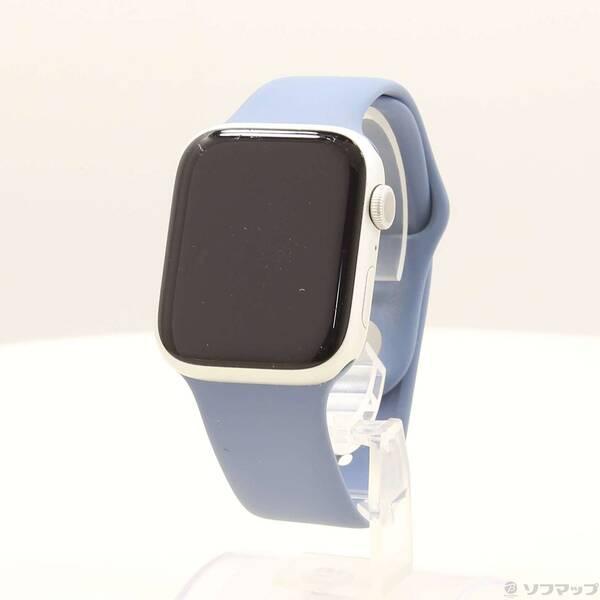 〔中古〕Apple(アップル) Apple Watch Series 8 GPS 45mm シルバーアルミニウムケース スレートブルースポーツバンド〔262-ud〕 | 