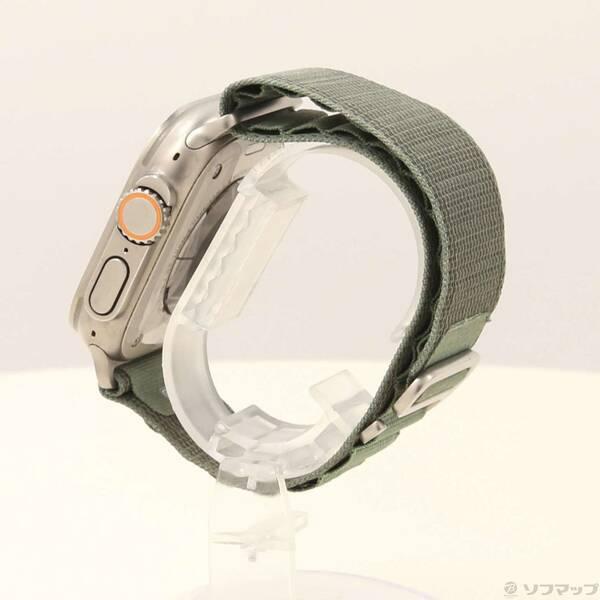 〔中古〕Apple(アップル) Apple Watch Ultra GPS + Cellular 49mm チタニウムケース グリーンアルパインループ〔269-ud〕 |  | 01