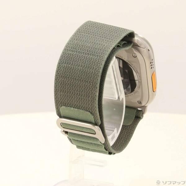 〔中古〕Apple(アップル) Apple Watch Ultra GPS + Cellular 49mm チタニウムケース グリーンアルパインループ〔269-ud〕 |  | 02