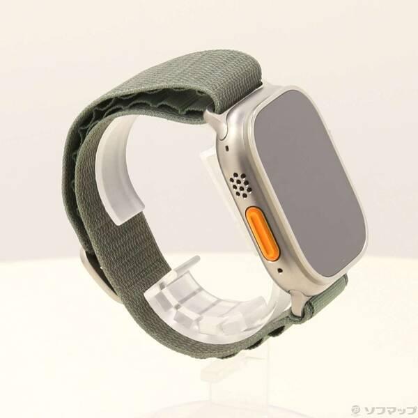 〔中古〕Apple(アップル) Apple Watch Ultra GPS + Cellular 49mm チタニウムケース グリーンアルパインループ〔269-ud〕 |  | 03