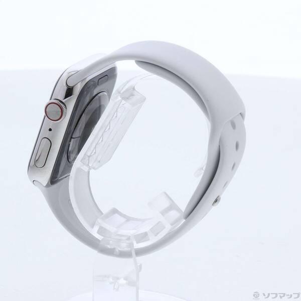 〔中古〕Apple(アップル) Apple Watch Series 4 GPS + Cellular 44mm ステンレススチールケース ホワイトスポーツバンド〔247-ud〕 |  | 01