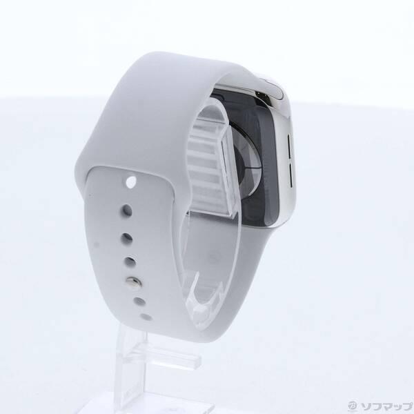 〔中古〕Apple(アップル) Apple Watch Series 4 GPS + Cellular 44mm ステンレススチールケース ホワイトスポーツバンド〔247-ud〕 |  | 02