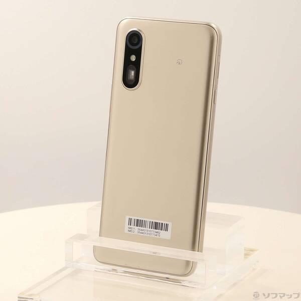 〔中古〕FCNT らくらくスマートフォン a 64GB ゴールド A401FC Y!mobile〔262-ud〕 | 