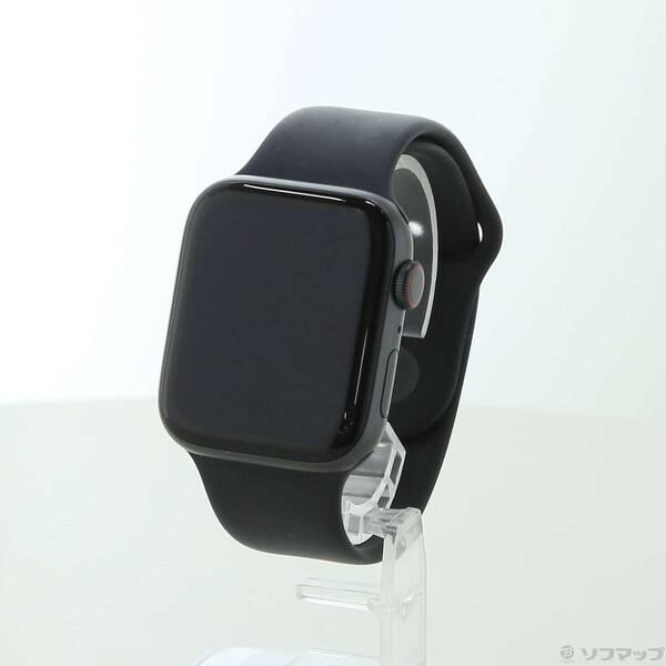 〔中古〕Apple(アップル) Apple Watch SE 第1世代 GPS + Cellular 44mm スペースグレイアルミニウムケース ブラックスポーツバンド〔348-ud〕 | 