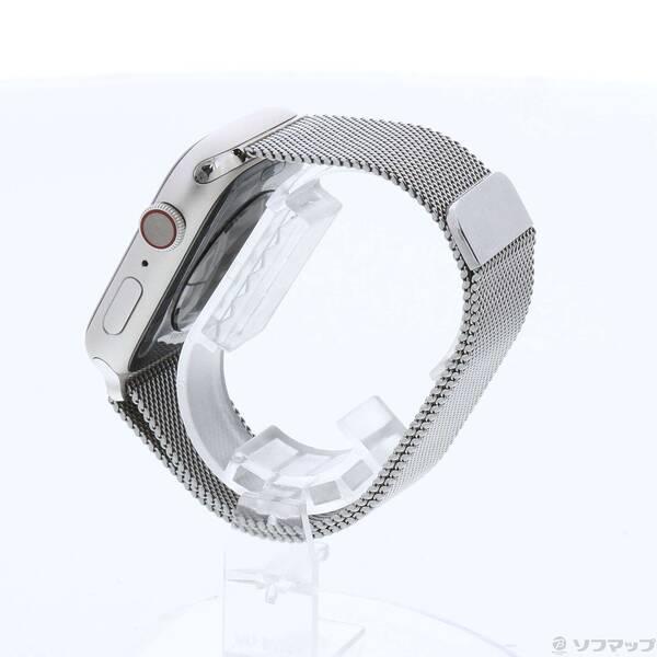 〔中古〕Apple(アップル) Apple Watch Series 7 GPS + Cellular 45mm スターライトアルミニウムケース シルバーミラネーゼループ〔368-ud〕 |  | 01