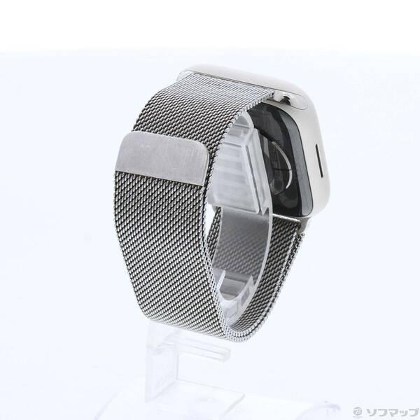 〔中古〕Apple(アップル) Apple Watch Series 7 GPS + Cellular 45mm スターライトアルミニウムケース シルバーミラネーゼループ〔368-ud〕 |  | 02