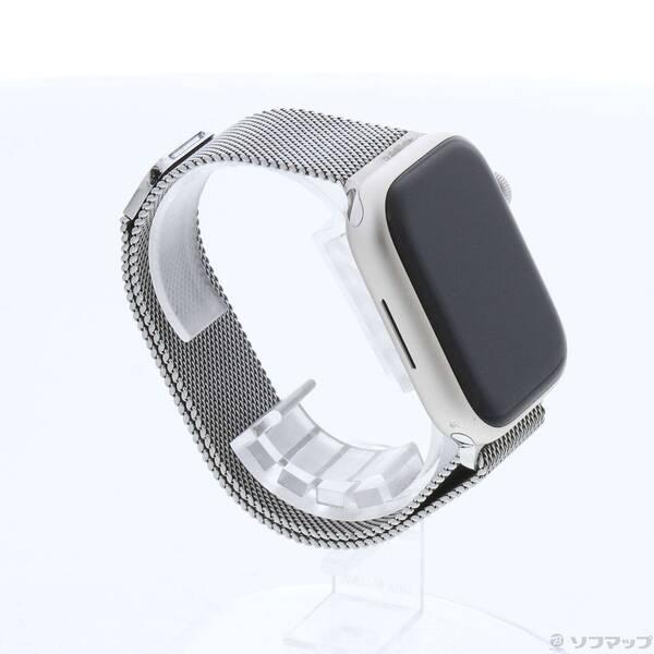 〔中古〕Apple(アップル) Apple Watch Series 7 GPS + Cellular 45mm スターライトアルミニウムケース シルバーミラネーゼループ〔368-ud〕 |  | 03