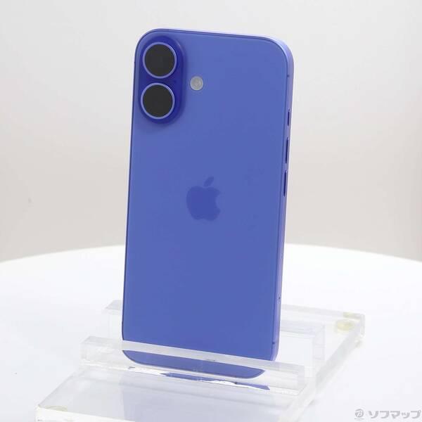 〔中古〕Apple(アップル) iPhone16 256GB ウルトラマリン MYE03J／A SIMフリー〔349-ud〕 | 