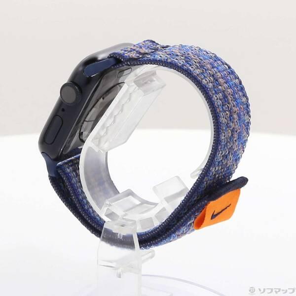 〔中古〕Apple(アップル) Apple Watch Series 9 GPS 41mm ミッドナイトアルミニウムケース ゲームロイヤル／オレンジNikeスポーツループ〔377-ud〕 |  | 01