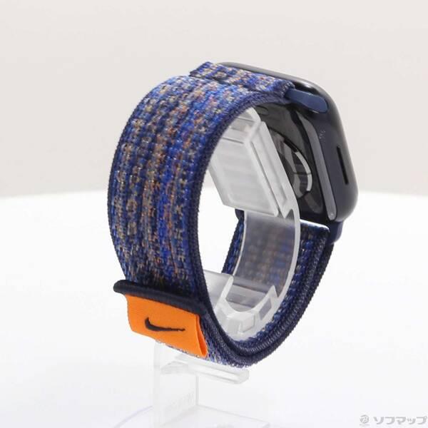 〔中古〕Apple(アップル) Apple Watch Series 9 GPS 41mm ミッドナイトアルミニウムケース ゲームロイヤル／オレンジNikeスポーツループ〔377-ud〕 |  | 02
