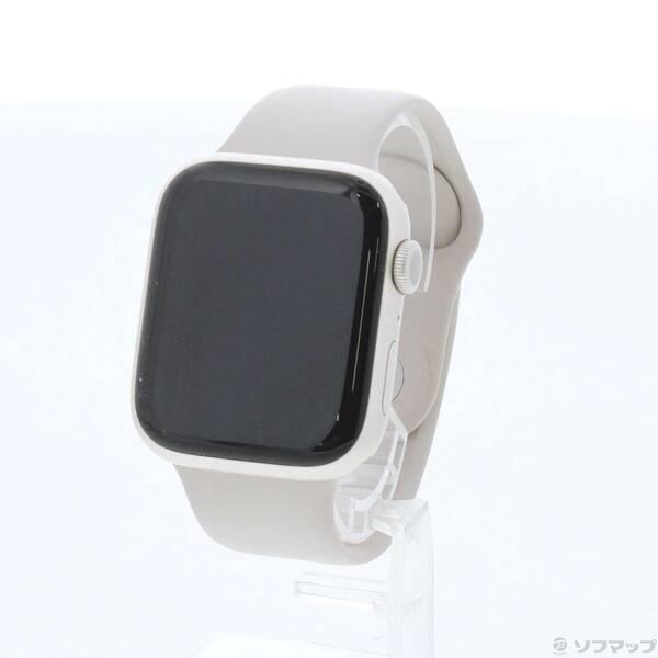 〔中古〕Apple(アップル) Apple Watch Series 9 GPS 45mm スターライトアルミニウムケース スターライトスポーツバンド〔198-ud〕 | 