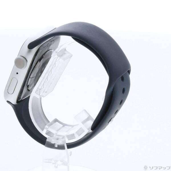 〔中古〕Apple(アップル) Apple Watch Series 9 GPS 45mm シルバーアルミニウムケース ストームブルースポーツバンド〔297-ud〕 |  | 01