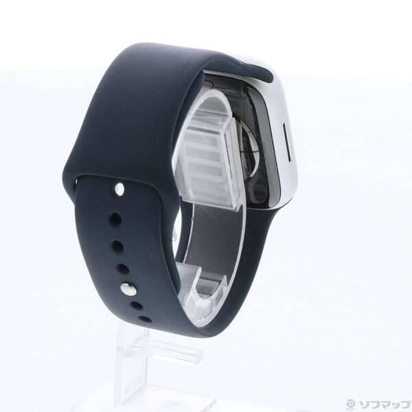 〔中古〕Apple(アップル) Apple Watch Series 9 GPS 45mm シルバーアルミニウムケース ストームブルースポーツバンド〔297-ud〕 |  | 02