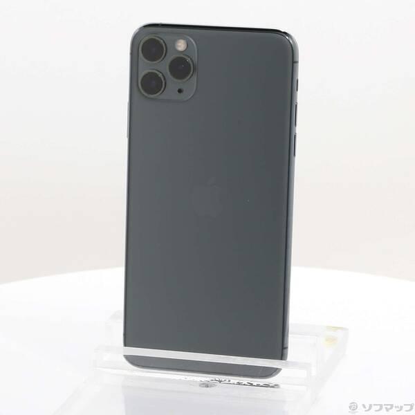 〔中古〕Apple(アップル) iPhone11 Pro Max 512GB ミッドナイトグリーン NWHR2J／A SIMフリー〔262-ud〕 | 