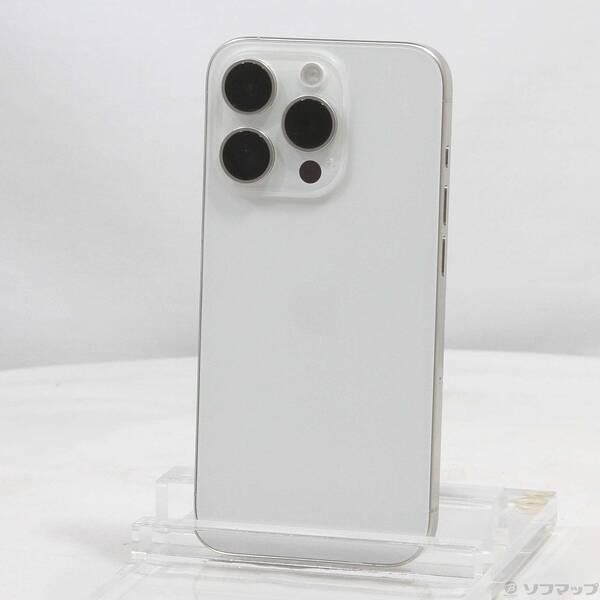 〔中古〕Apple(アップル) iPhone15 Pro 256GB ホワイトチタニウム MTUD3J／A SIMフリー〔258-ud〕 | 