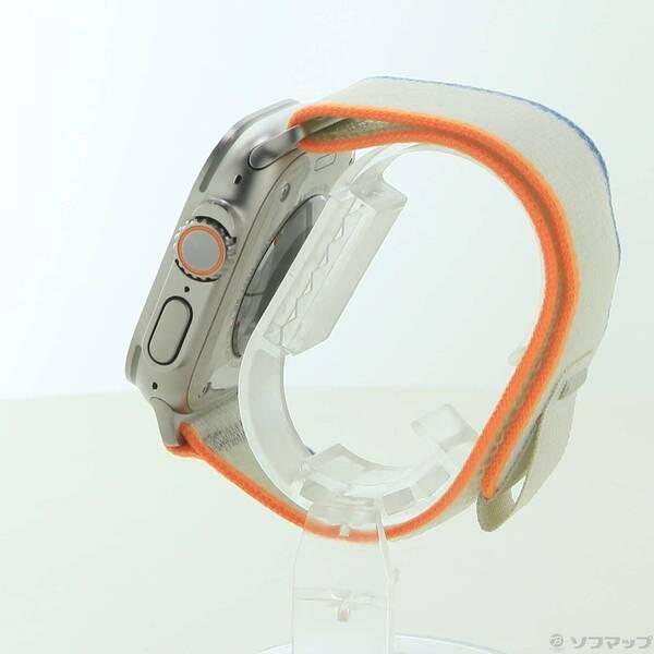〔中古〕Apple(アップル) Apple Watch Ultra 2 GPS + Cellular 49mm チタニウムケース オレンジ／ベージュトレイルループ〔377-ud〕 |  | 01