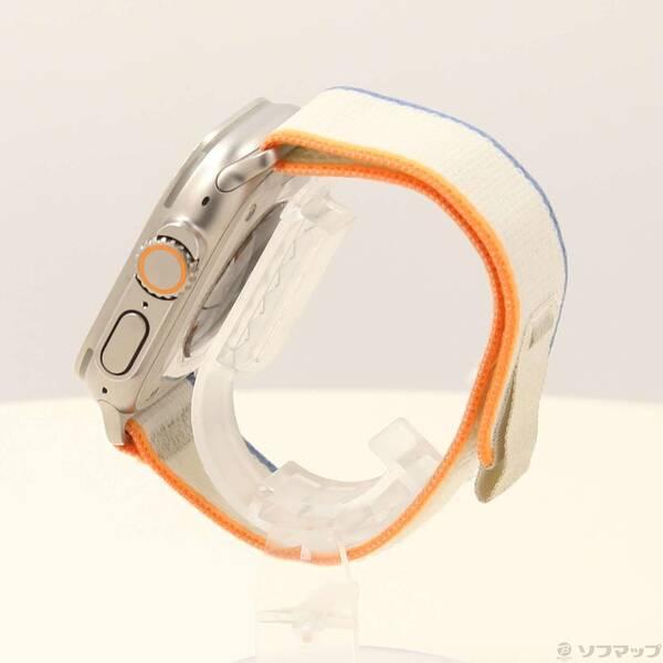〔中古〕Apple(アップル) Apple Watch Ultra 2 GPS + Cellular 49mm チタニウムケース オレンジ／ベージュトレイルループ〔349-ud〕 |  | 01