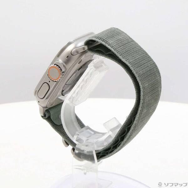 〔中古〕Apple(アップル) Apple Watch Ultra GPS + Cellular 49mm チタニウムケース グリーンアルパインループ〔377-ud〕 |  | 01
