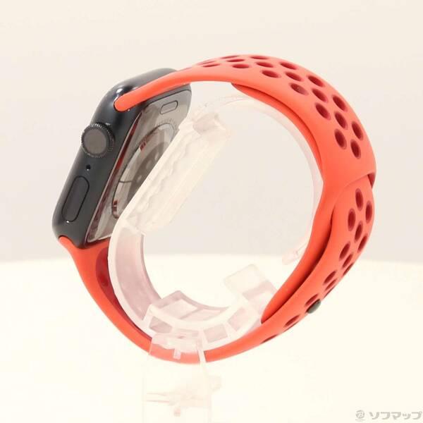 〔中古〕Apple(アップル) Apple Watch Series 8 GPS 41mm ミッドナイトアルミニウムケース ブライトクリムゾン／ジムレッドNikeスポーツバンド〔352-ud〕 |  | 01