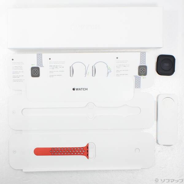 〔中古〕Apple(アップル) Apple Watch Series 8 GPS 41mm ミッドナイトアルミニウムケース ブライトクリムゾン／ジムレッドNikeスポーツバンド〔352-ud〕 |  | 04
