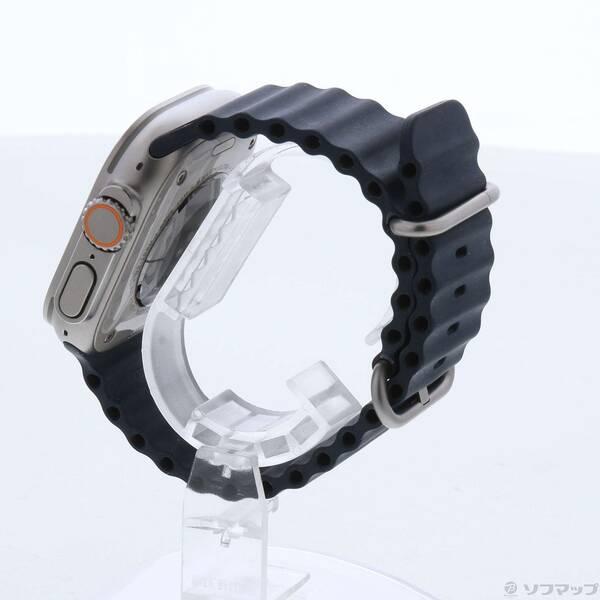 〔中古〕Apple(アップル) Apple Watch Ultra 2 GPS + Cellular 49mm チタニウムケース ブルーオーシャンバンド〔377-ud〕 |  | 01
