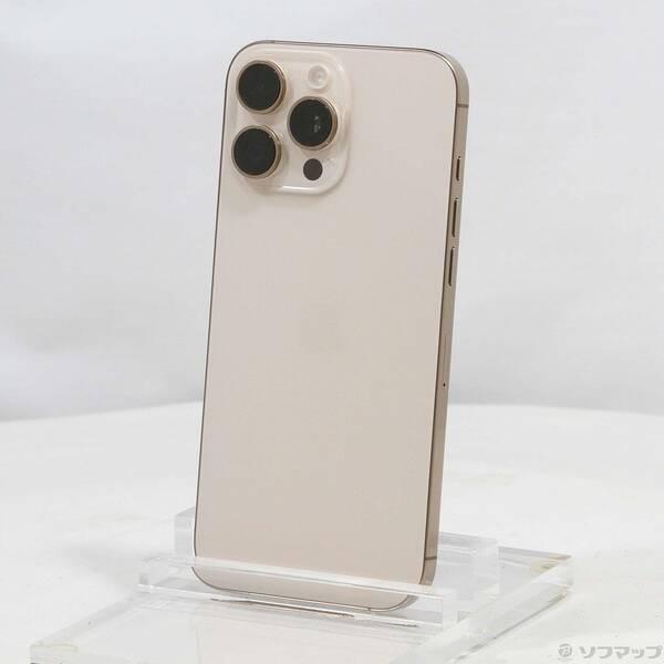 〔中古〕Apple(アップル) iPhone16 Pro Max 512GB デザートチタニウム MYWN3J／A SIMフリー〔305-ud〕 | 