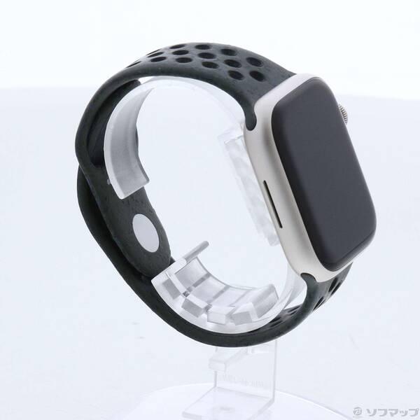 〔中古〕Apple(アップル) Apple Watch Series 9 GPS 45mm スターライトアルミニウムケース カーゴカーキNikeスポーツバンド〔196-ud〕 |  | 03