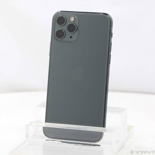 〔中古〕Apple(アップル) iPhone11 Pro 64GB ミッドナイトグリーン MWC62J／A SIMフリー〔196-ud〕 | 