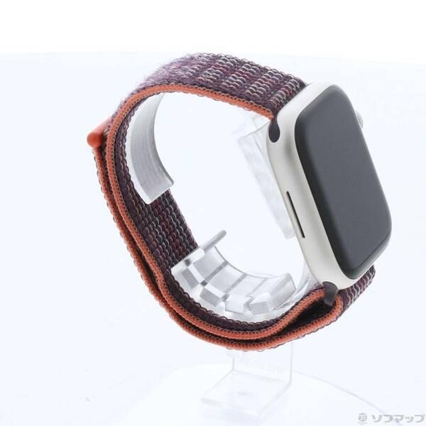 〔中古〕Apple(アップル) Apple Watch Series 8 GPS 45mm スターライトアルミニウムケース エルダーベリースポーツループ〔377-ud〕 |  | 03