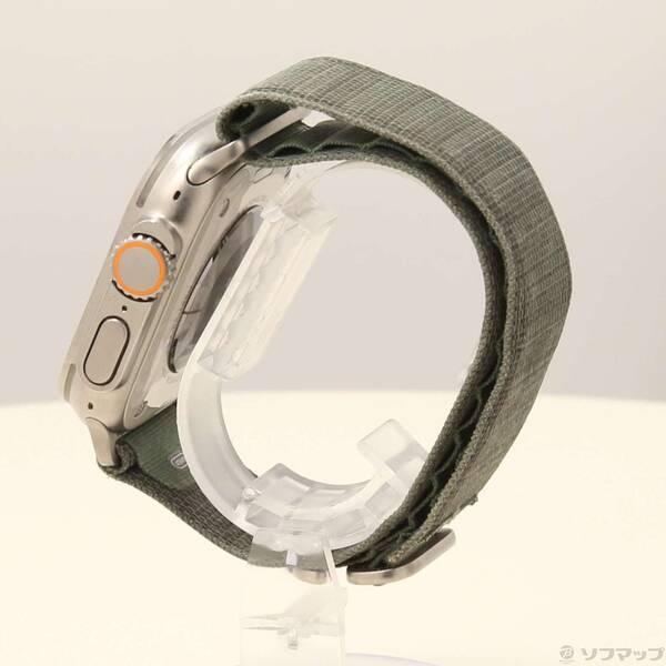 〔中古〕Apple(アップル) Apple Watch Ultra GPS + Cellular 49mm チタニウムケース グリーンアルパインループ〔258-ud〕 |  | 01
