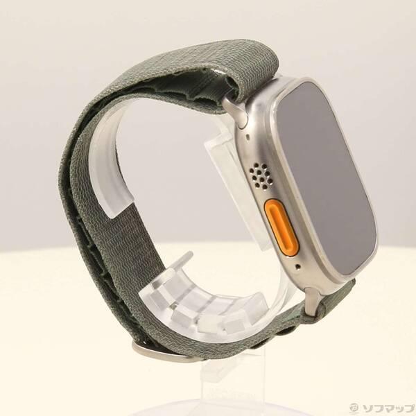 〔中古〕Apple(アップル) Apple Watch Ultra GPS + Cellular 49mm チタニウムケース グリーンアルパインループ〔258-ud〕 |  | 03