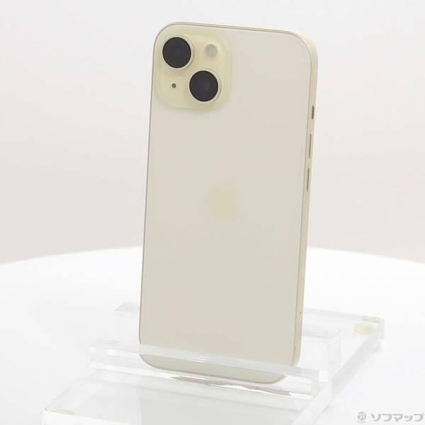 〔中古〕Apple(アップル) iPhone15 256GB イエロー MTMQ3J／A SIMフリー〔344-ud〕 | 