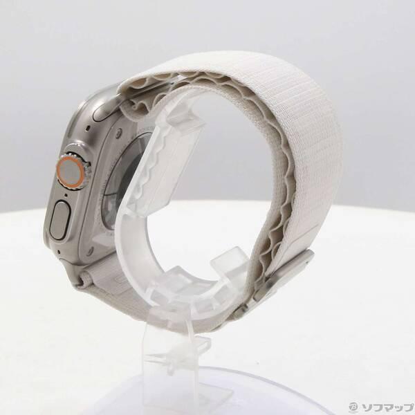 〔中古〕Apple(アップル) Apple Watch Ultra GPS + Cellular 49mm チタニウムケース スターライトアルパインループ〔348-ud〕 |  | 01